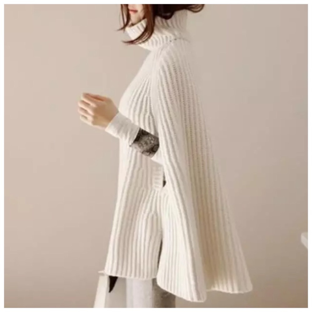 🌺 The Tosca Turtleneck Sweater Cape - Picture 5 of 8